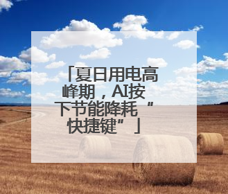 夏日用电高峰期，AI按下节能降耗“快捷键”