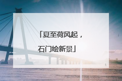 夏至荷风起，石门绘新景