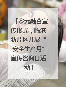 多元融合宣传形式，临港新片区开展“安全生产月”宣传咨询日活动