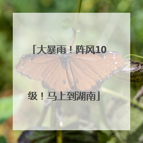 大暴雨！阵风10级！马上到湖南