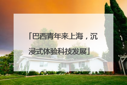 巴西青年来上海，沉浸式体验科技发展