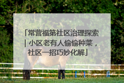 常营福第社区治理探索｜小区老有人偷偷种菜，社区一招巧妙化解