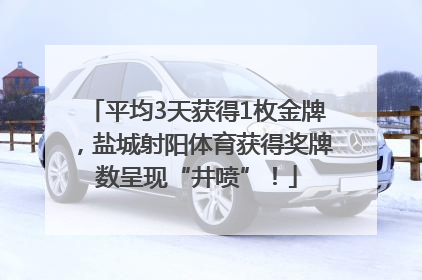 平均3天获得1枚金牌，盐城射阳体育获得奖牌数呈现“井喷”！