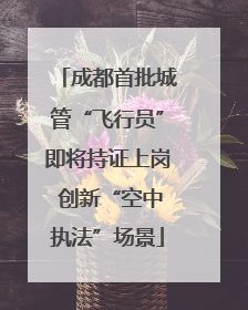 成都首批城管“飞行员”即将持证上岗 创新“空中执法”场景