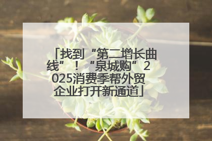 找到“第二增长曲线”！“泉城购”2025消费季帮外贸企业打开新通道