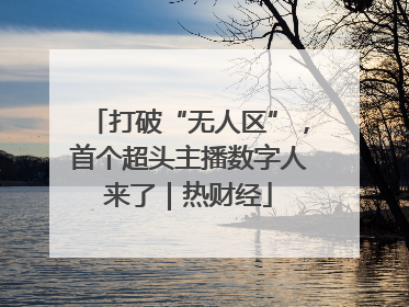 打破“无人区”，首个超头主播数字人来了｜热财经