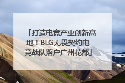 打造电竞产业创新高地！BLG无畏契约电竞战队落户广州花都