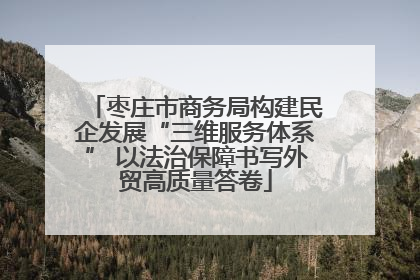 枣庄市商务局构建民企发展“三维服务体系” 以法治保障书写外贸高质量答卷