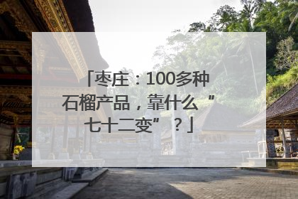 枣庄：100多种石榴产品，靠什么“七十二变”？