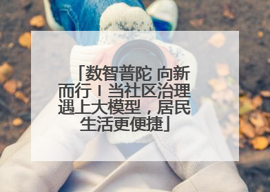 数智普陀 向新而行〡当社区治理遇上大模型，居民生活更便捷