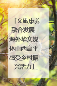 文旅康养融合发展 海外华文媒体山西高平感受乡村振兴活力