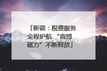 新疆：税费服务全程护航 “商博磁力”不断释放