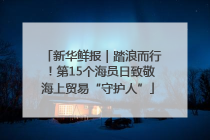 新华鲜报｜踏浪而行！第15个海员日致敬海上贸易“守护人”