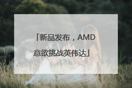 新品发布，AMD意欲挑战英伟达