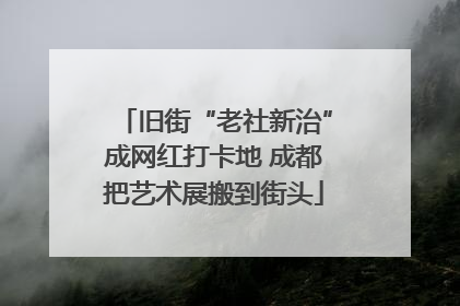 旧街“老社新治”成网红打卡地 成都把艺术展搬到街头