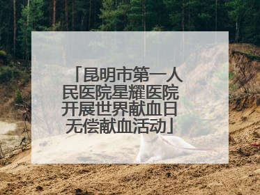 昆明市第一人民医院星耀医院开展世界献血日无偿献血活动