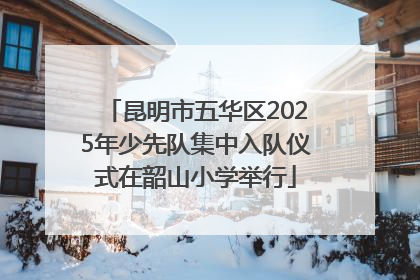 昆明市五华区2025年少先队集中入队仪式在韶山小学举行