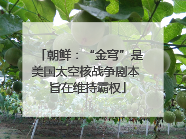 朝鲜：“金穹”是美国太空核战争剧本 旨在维持霸权