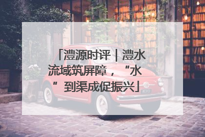 澧源时评｜澧水流域筑屏障，“水”到渠成促振兴