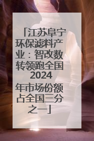 江苏阜宁环保滤料产业：智改数转领跑全国 2024年市场份额占全国三分之一