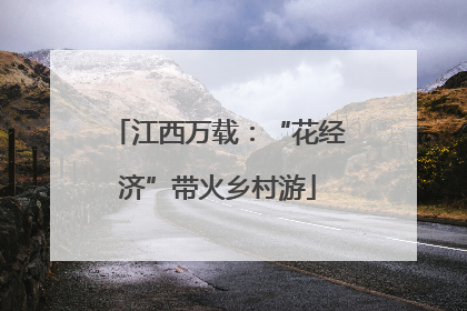 江西万载：“花经济”带火乡村游