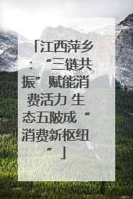 江西萍乡：“三链共振”赋能消费活力 生态五陂成“消费新枢纽”
