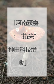 河南获嘉：“指尖”种田科技增收