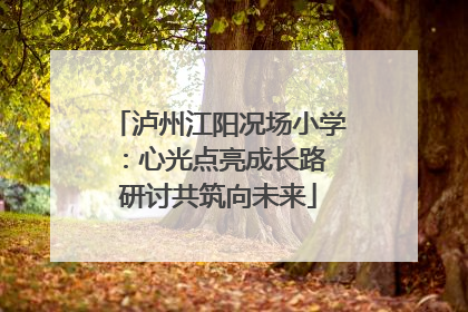 泸州江阳况场小学：心光点亮成长路 研讨共筑向未来