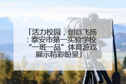 活力校园，创意飞扬：泰安市第一实验学校“一班一品”体育游戏展示精彩纷呈