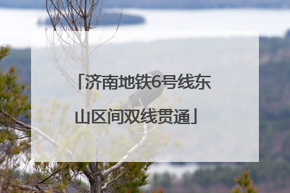 济南地铁6号线东山区间双线贯通