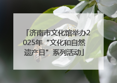 济南市文化馆举办2025年“文化和自然遗产日”系列活动
