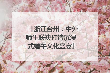 浙江台州：中外师生联袂打造沉浸式端午文化盛宴