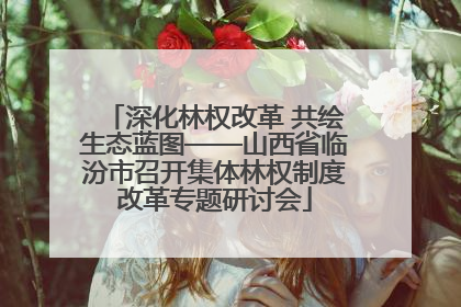 深化林权改革 共绘生态蓝图——山西省临汾市召开集体林权制度改革专题研讨会