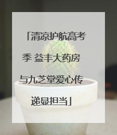 清凉护航高考季 益丰大药房与九芝堂爱心传递显担当