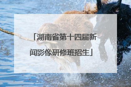湖南省第十四届新闻影像研修班招生