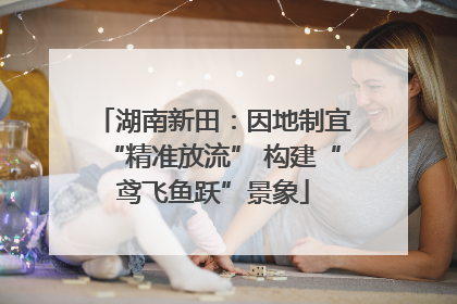 湖南新田：因地制宜“精准放流” 构建“鸢飞鱼跃”景象