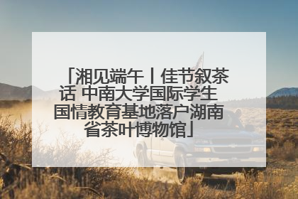 湘见端午丨佳节叙茶话 中南大学国际学生国情教育基地落户湖南省茶叶博物馆