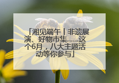 湘见端午丨非遗展演、好物市集……这个6月，八大主题活动等你参与
