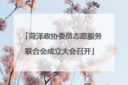 菏泽政协委员志愿服务联合会成立大会召开