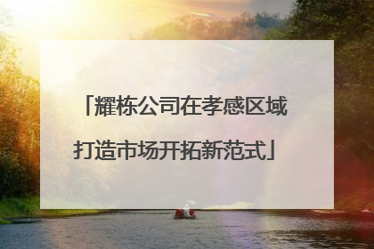 耀栋公司在孝感区域打造市场开拓新范式