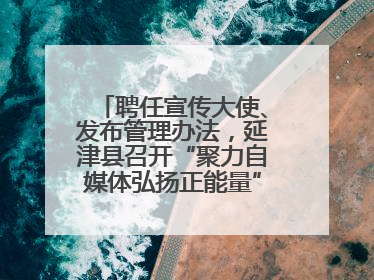 聘任宣传大使、发布管理办法，延津县召开“聚力自媒体弘扬正能量”联席会