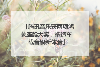 腾讯音乐获两项鸿蒙座舱大奖，携造车载音娱新体验