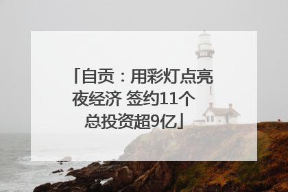 自贡：用彩灯点亮夜经济 签约11个总投资超9亿