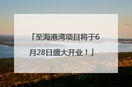 至海港湾项目将于6月28日盛大开业！