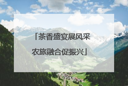 茶香盛宴展风采 农旅融合促振兴