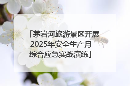 茅岩河旅游景区开展2025年安全生产月综合应急实战演练