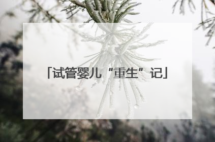 试管婴儿“重生”记