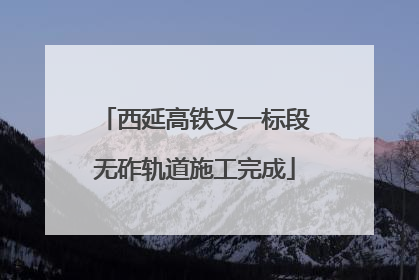 西延高铁又一标段无砟轨道施工完成