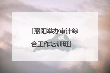 襄阳举办审计综合工作培训班