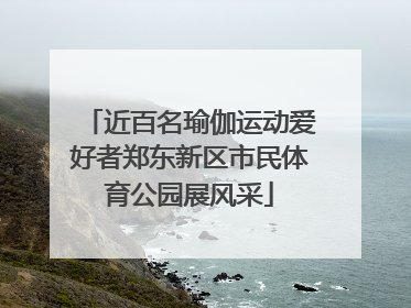 近百名瑜伽运动爱好者郑东新区市民体育公园展风采